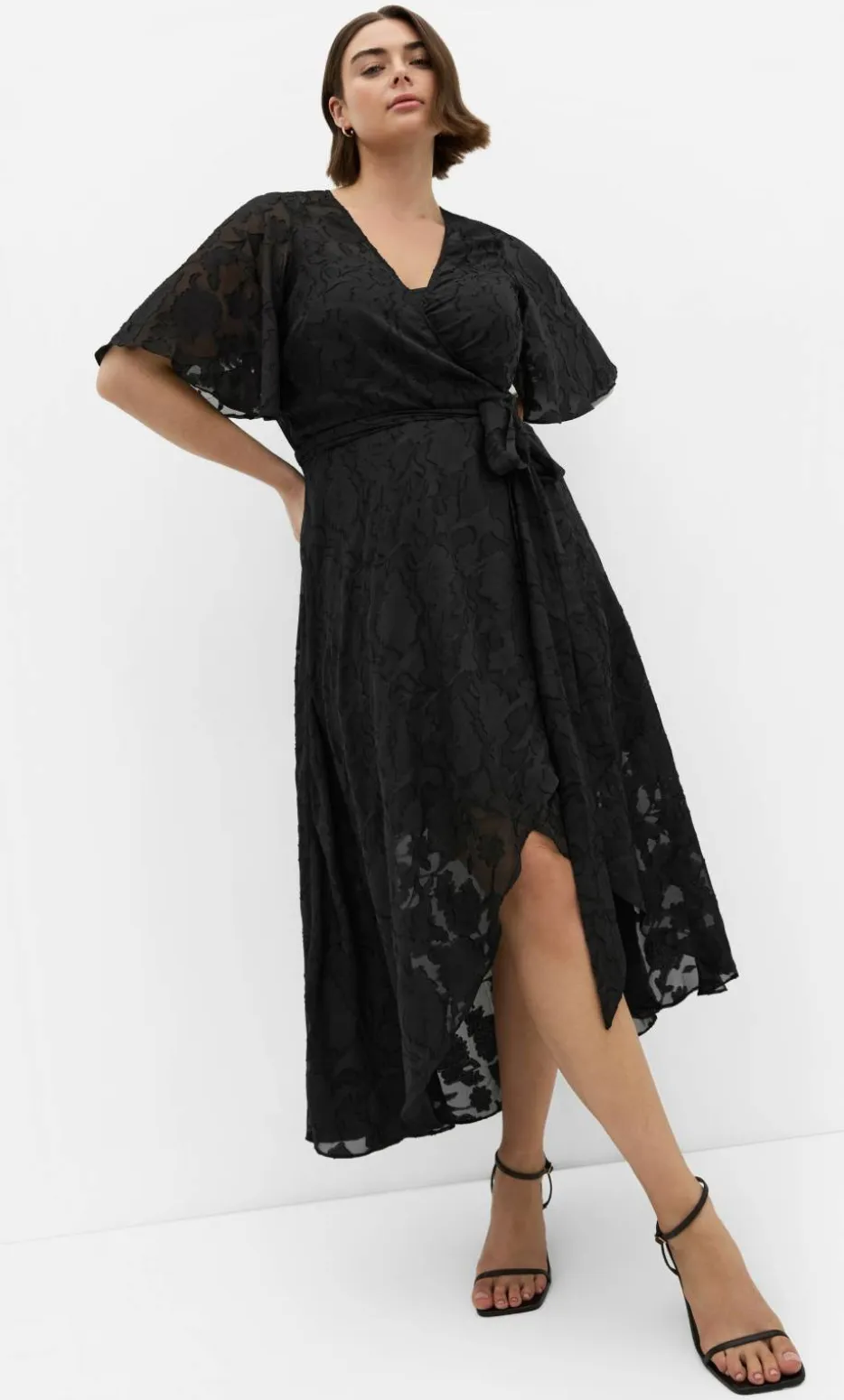 Love Wrap Maxi Dress - black