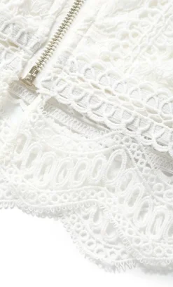 Lucielle Sleeveless Lace Top - creme