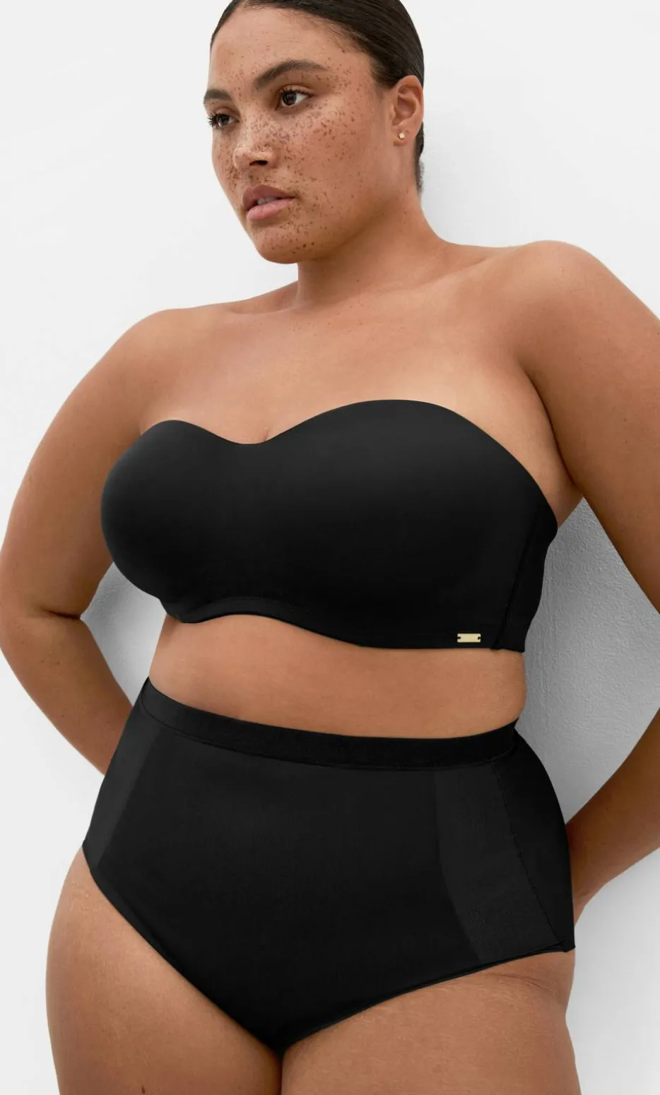 Luxe Bandeau Bra - black