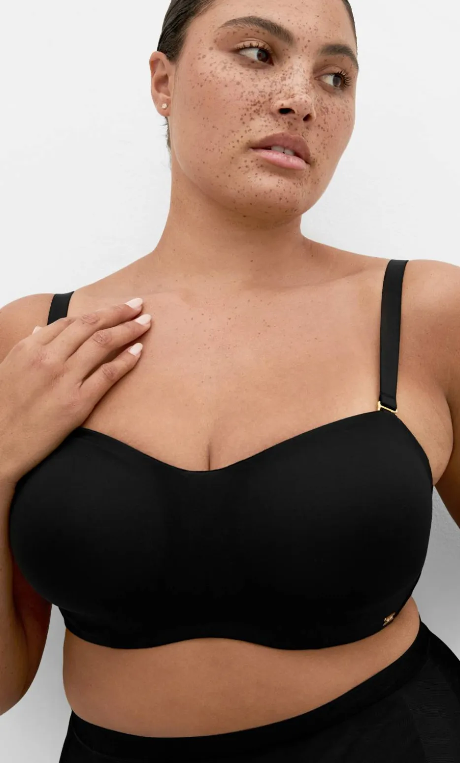 Luxe Bandeau Bra - black