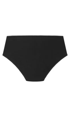 Luxe Cotton 3 Pack Full Brief - black