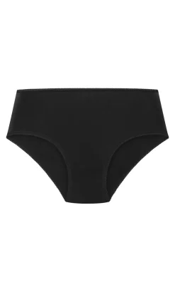 Luxe Cotton 3 Pack Full Brief - black