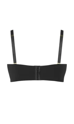 Luxe Microfibre Strapless Bra - black