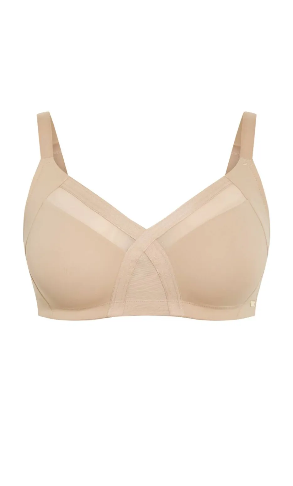 Luxe Microfibre Wireless Bra - cafe