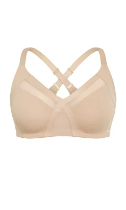 Luxe Microfibre Wireless Bra - cafe