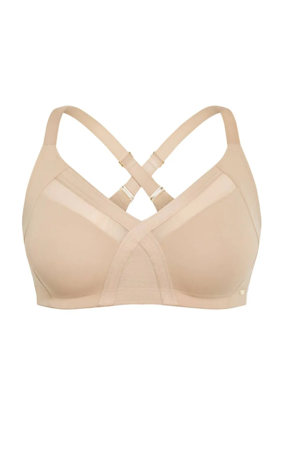 Luxe Microfibre Wireless Bra - cafe