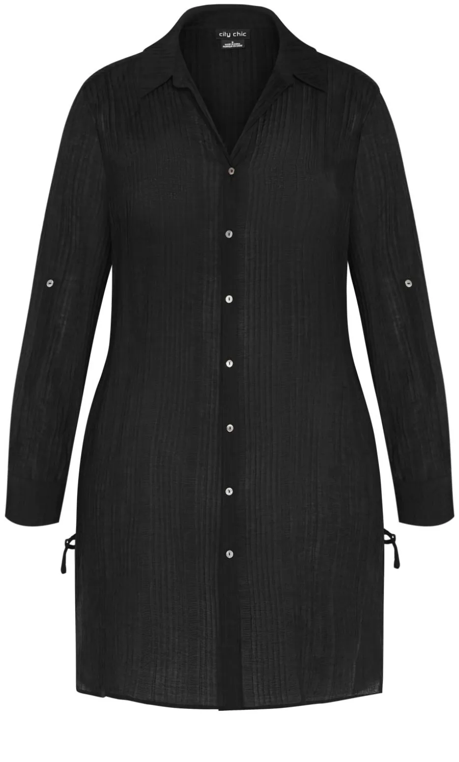 Maci Tunic Shirt - black