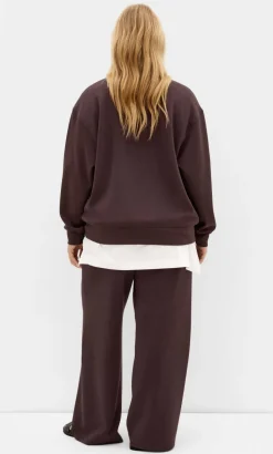Mae Crew Neck Sweatshirt - espresso