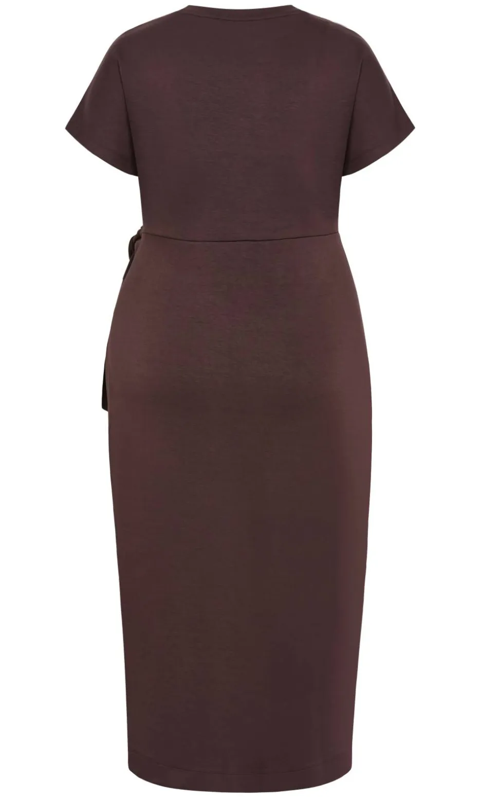 Mae Side Tie Midi Dress - espresso