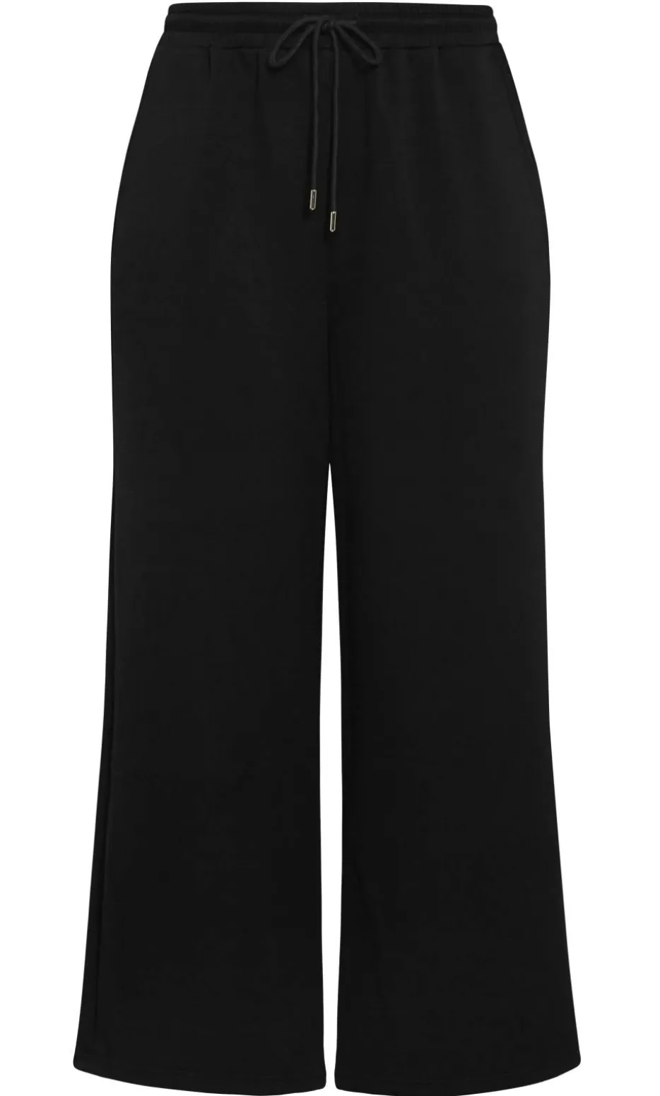 Mae Wide Leg Track Pant - black