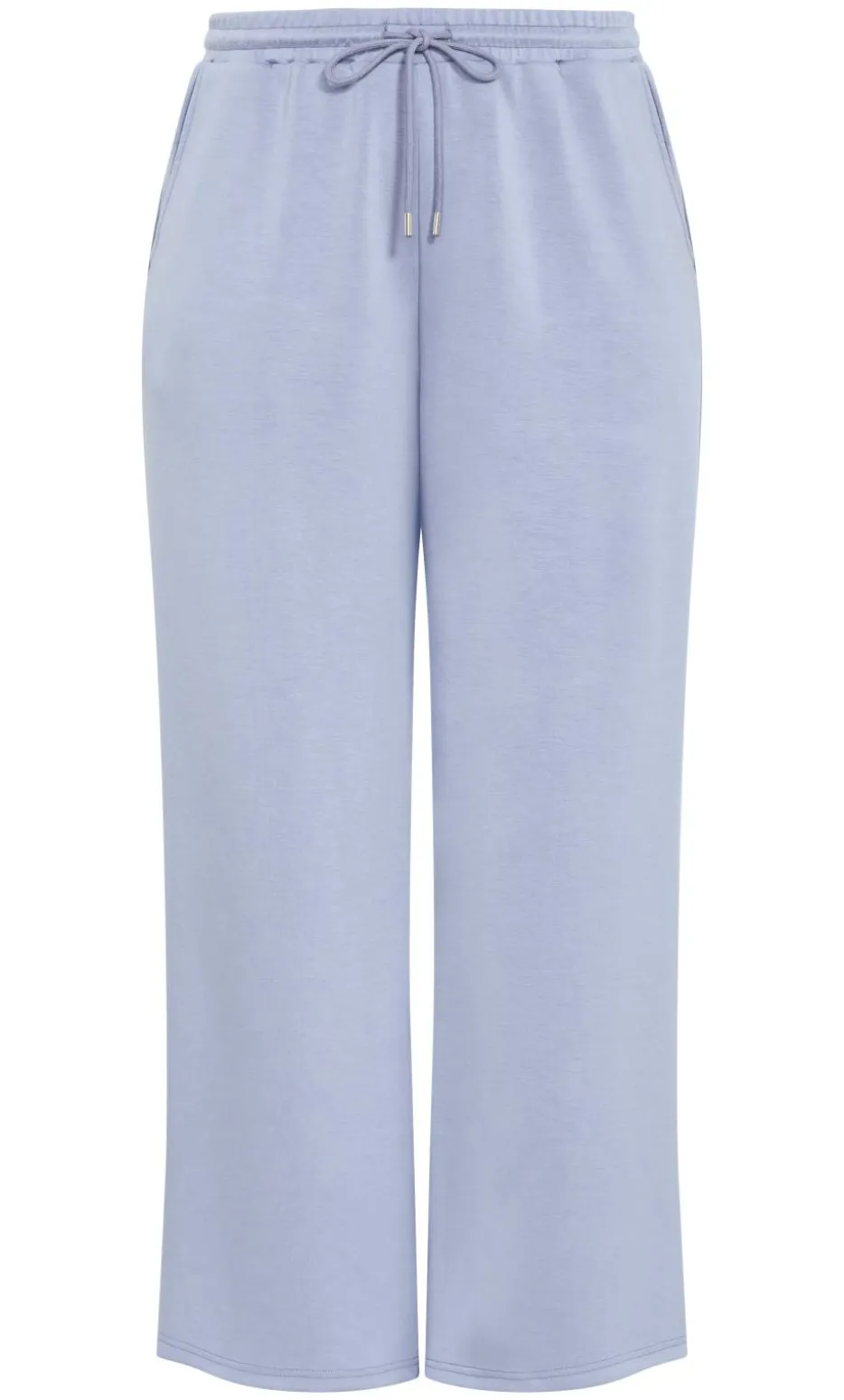 Mae Wide Leg Track Pant - dusty blue