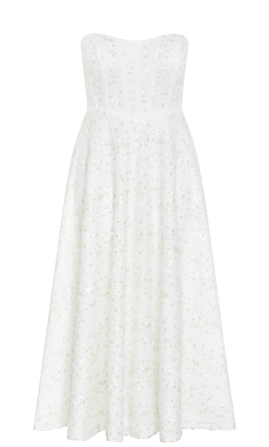Magnetise Strapless Maxi Dress - ivory