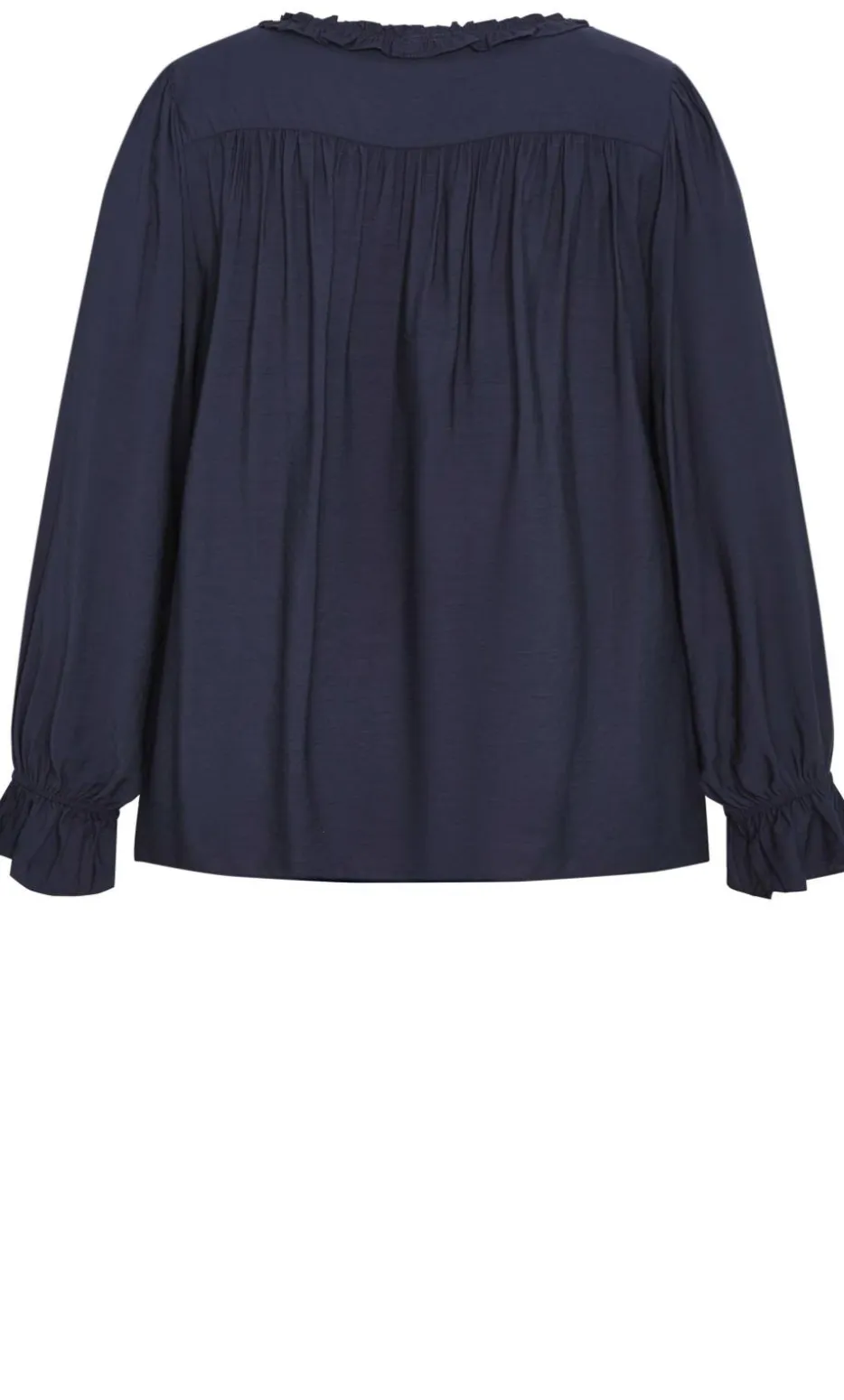 Maree Long Sleeve Top - navy