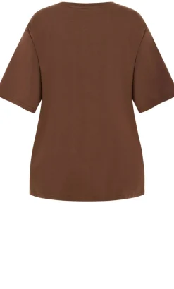 Martini Cotton Tee - chocolate