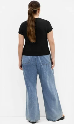 Micro Cherry Print Tee - black