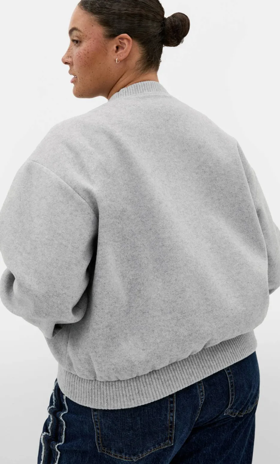 Mila Bomber Jacket - grey melange