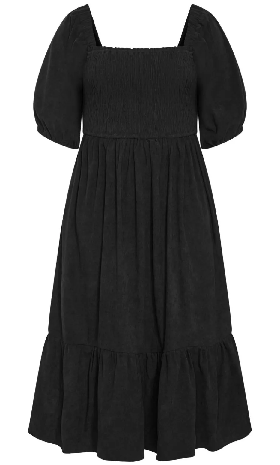 Molli Corduroy Midi Dress - black