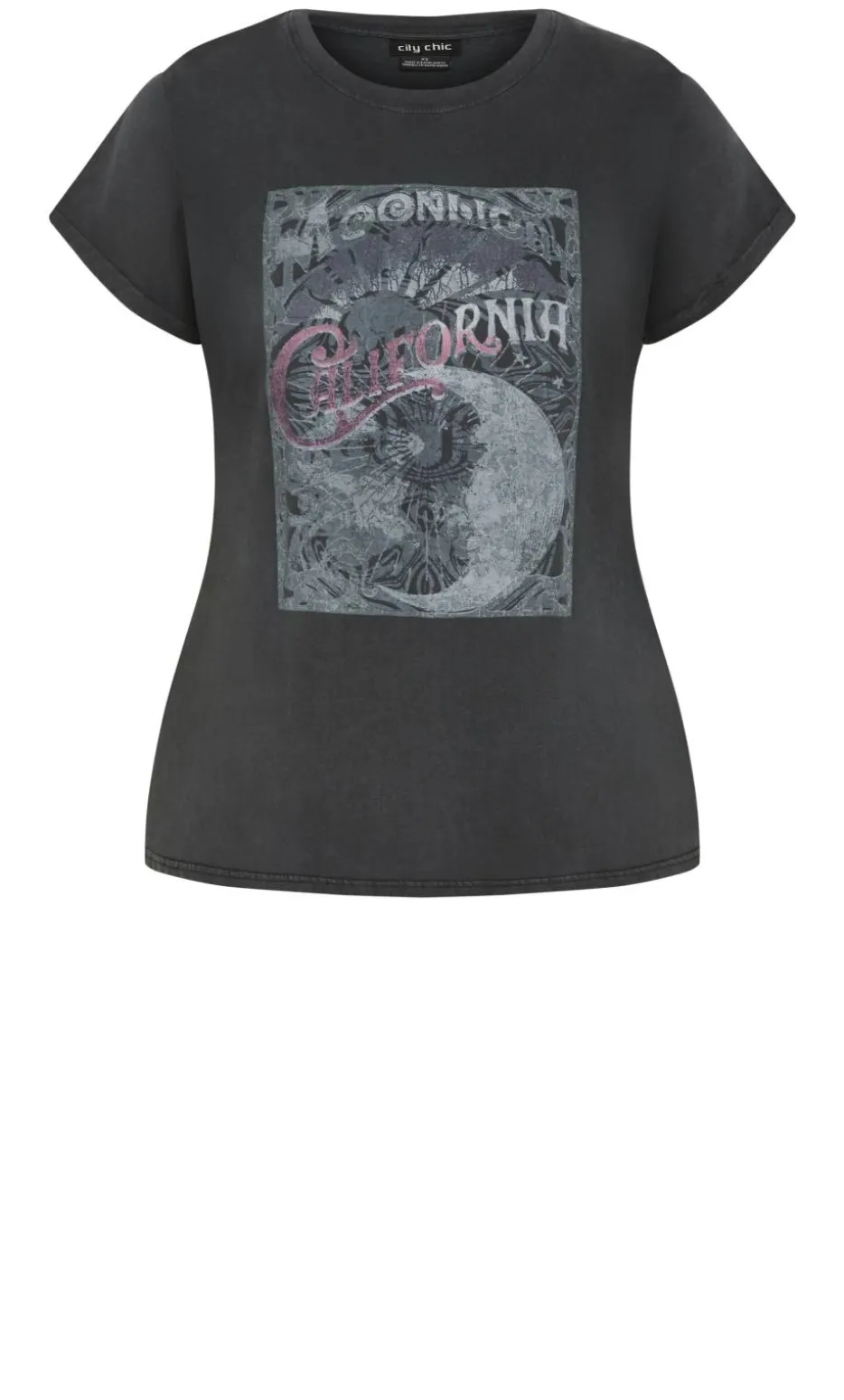 Moonlight Cuff Tee - black wash