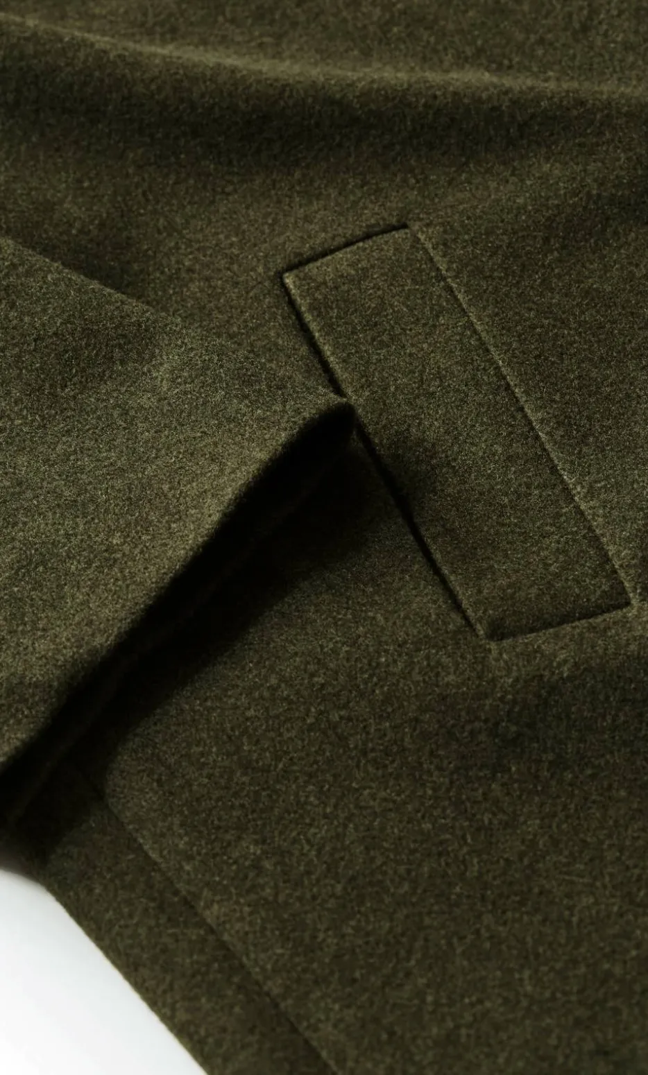 Naomi Longline Melton Coat - hunter green