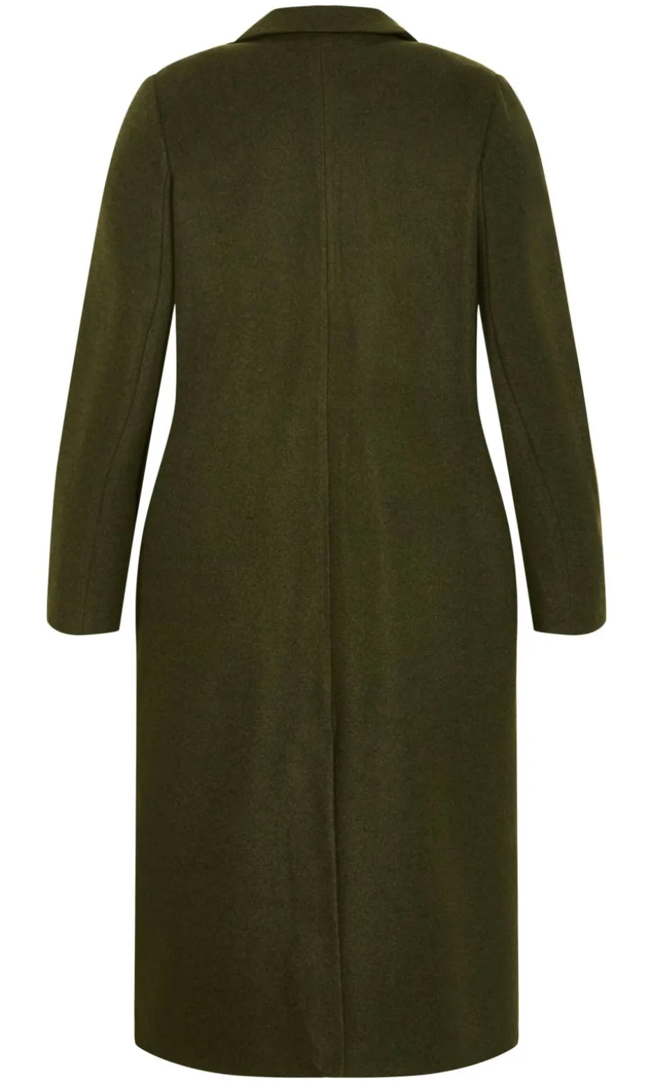 Naomi Longline Melton Coat - hunter green