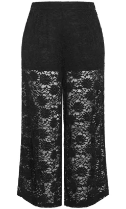 Nylah Lace Pant - black