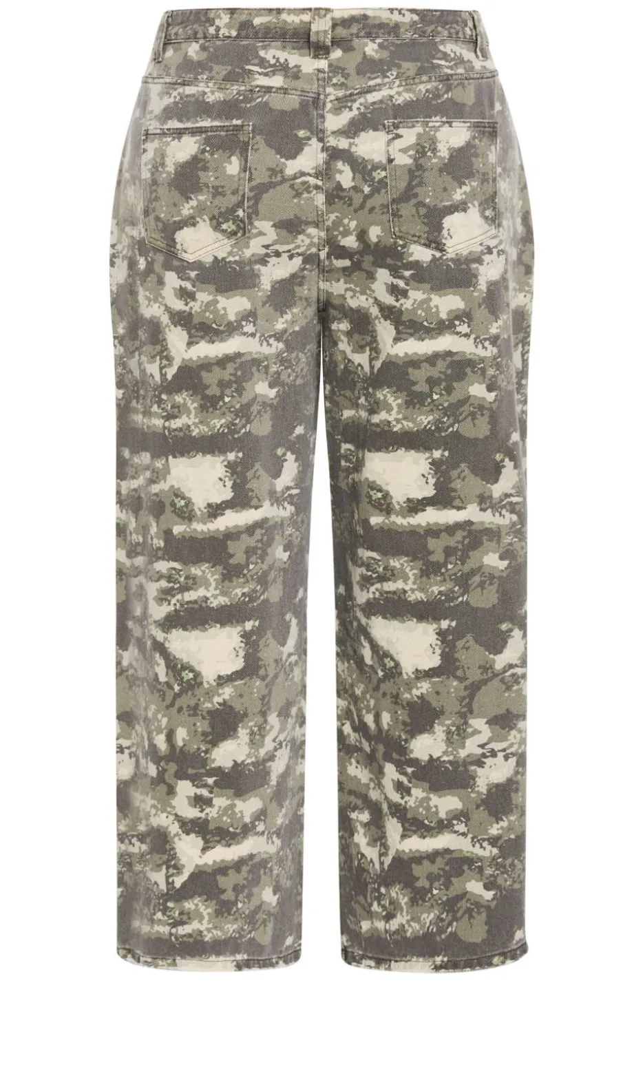 Olivia Camo Relaxed Cotton Jean - khaki wash
