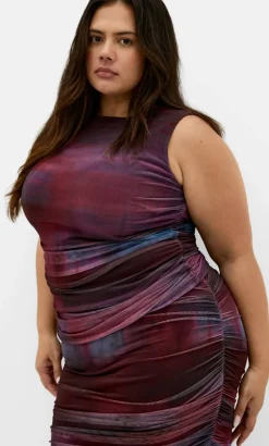 Olivia Ruched Top - berry