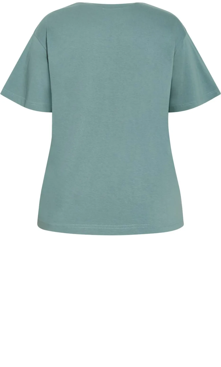 Oversized Crew Neck Tee - dusty sage