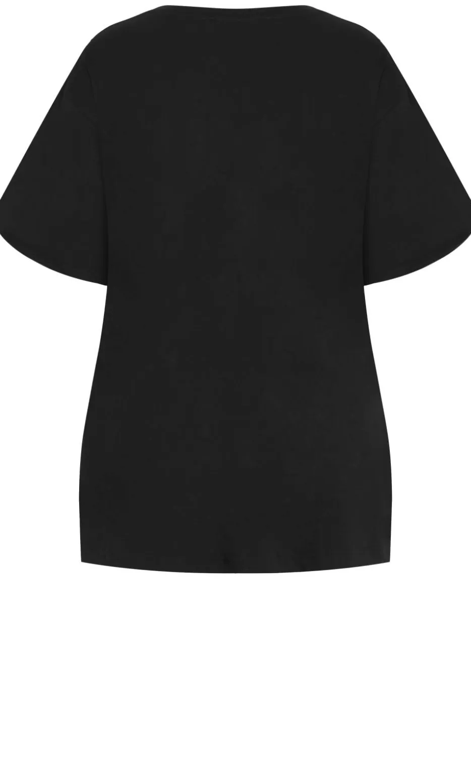 Oversized Split Tee - black