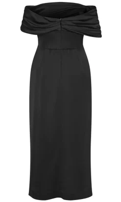 Paloma Off Shoulder Maxi Dress - black