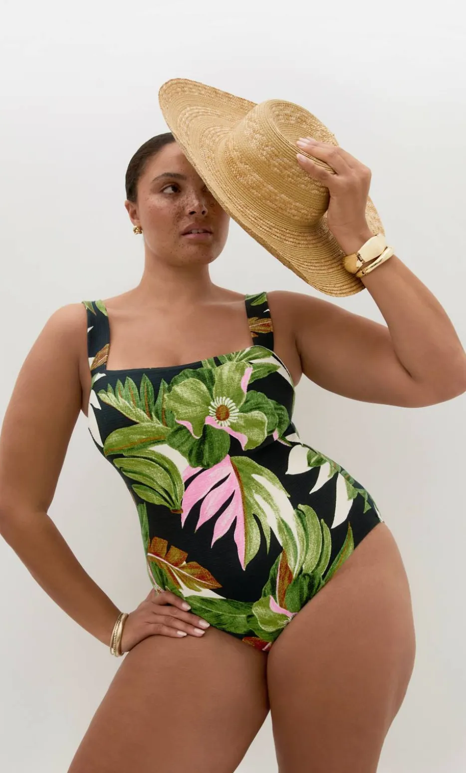 Paradiso Print 1 Piece - black