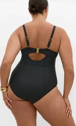 Paradiso Print Underwire 1 Piece - black