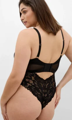 Paris Underwire Bodysuit - black