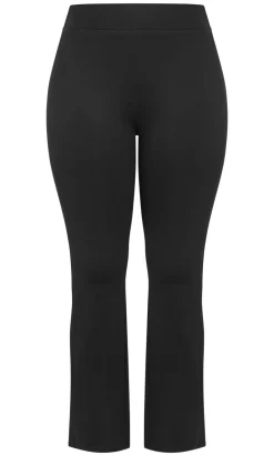 Ponte Flare Leg Pant - black