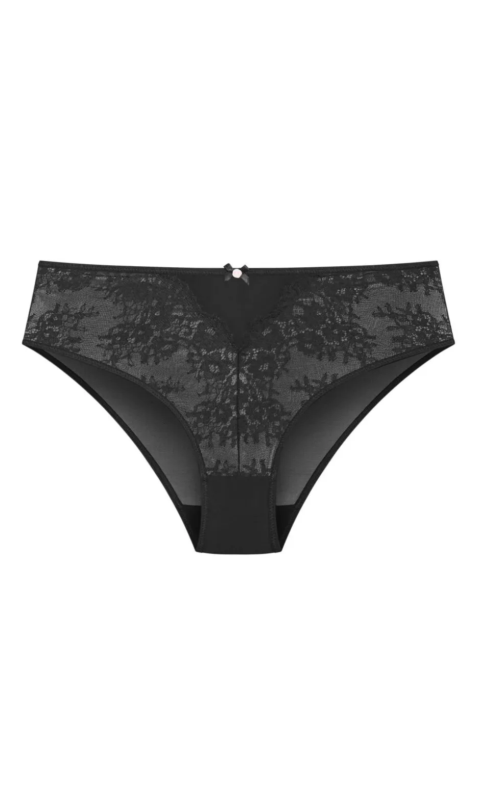 Poppy Hi Waist Cheeky Brief - black