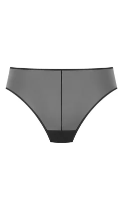 Poppy Hi Waist Cheeky Brief - black