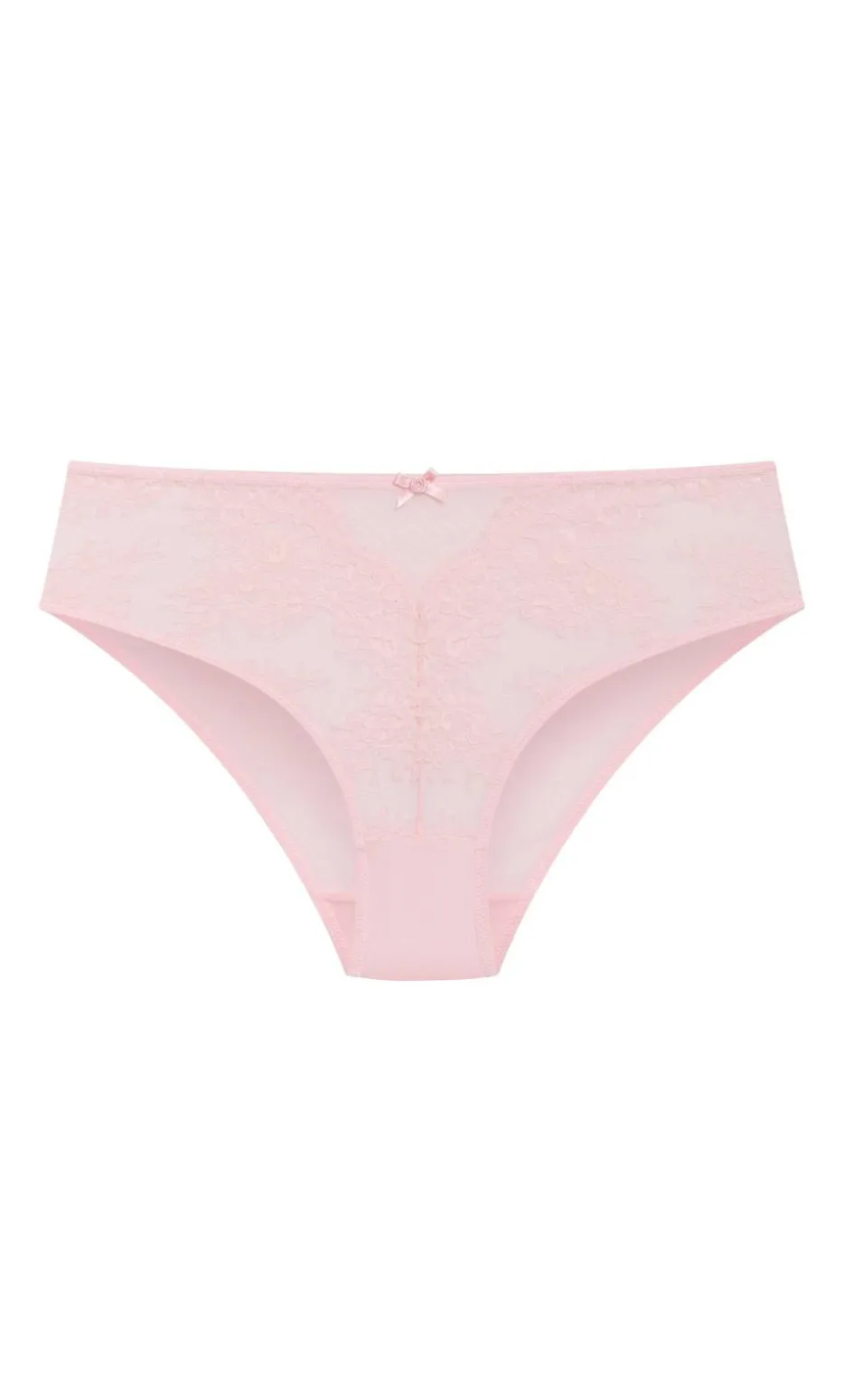 Poppy Hi Waist Cheeky Brief - pink icing