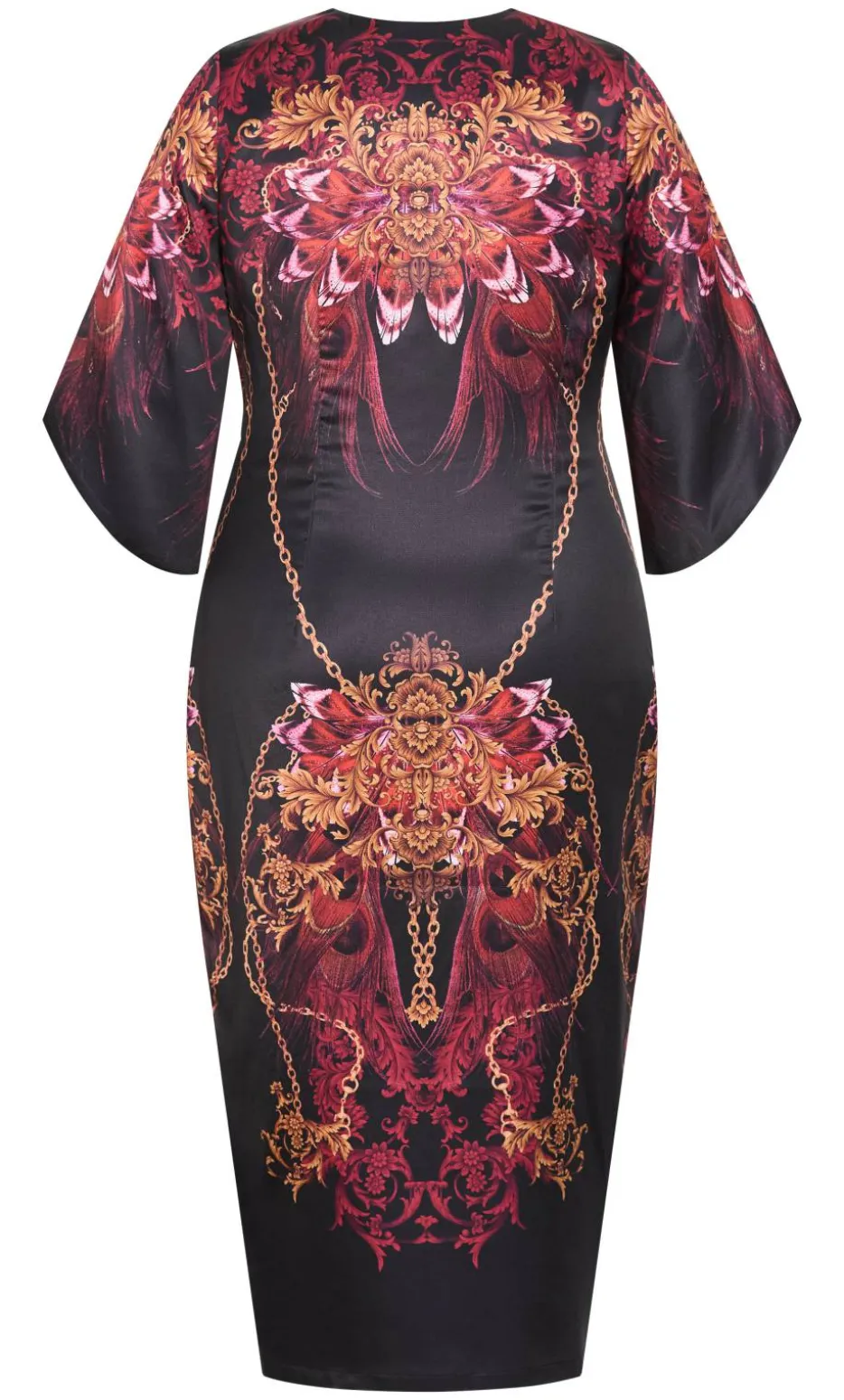 Priscilla Twist Tulip Maxi Dress - ruby