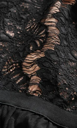 Rare Beauty Lace Maxi Dress - black