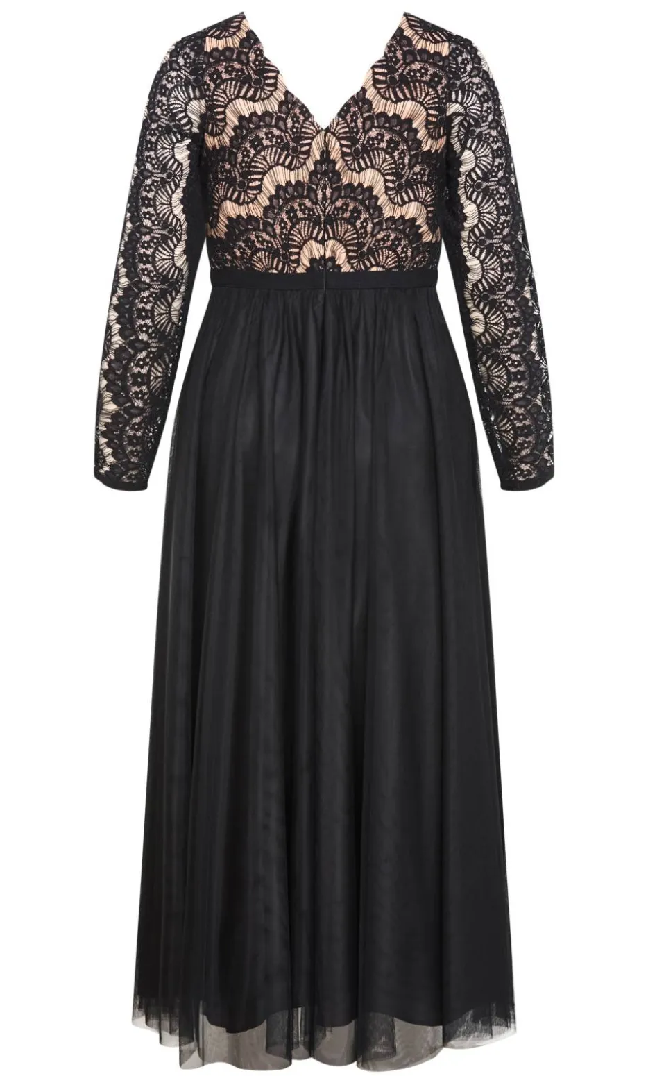 Rare Beauty Lace Maxi Dress - black