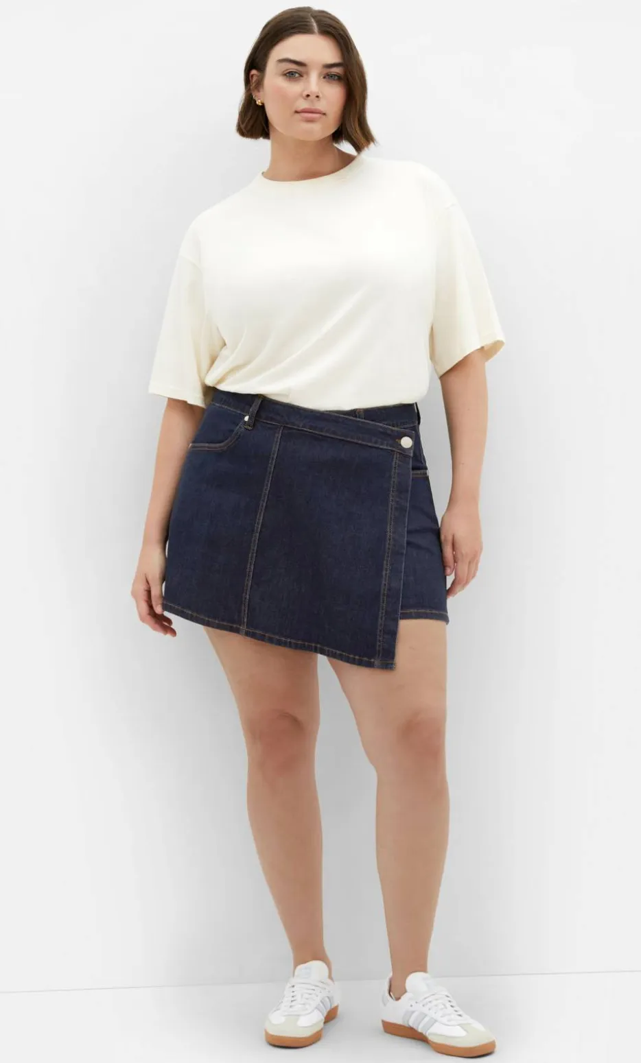 Raya Denim Skort - dark wash