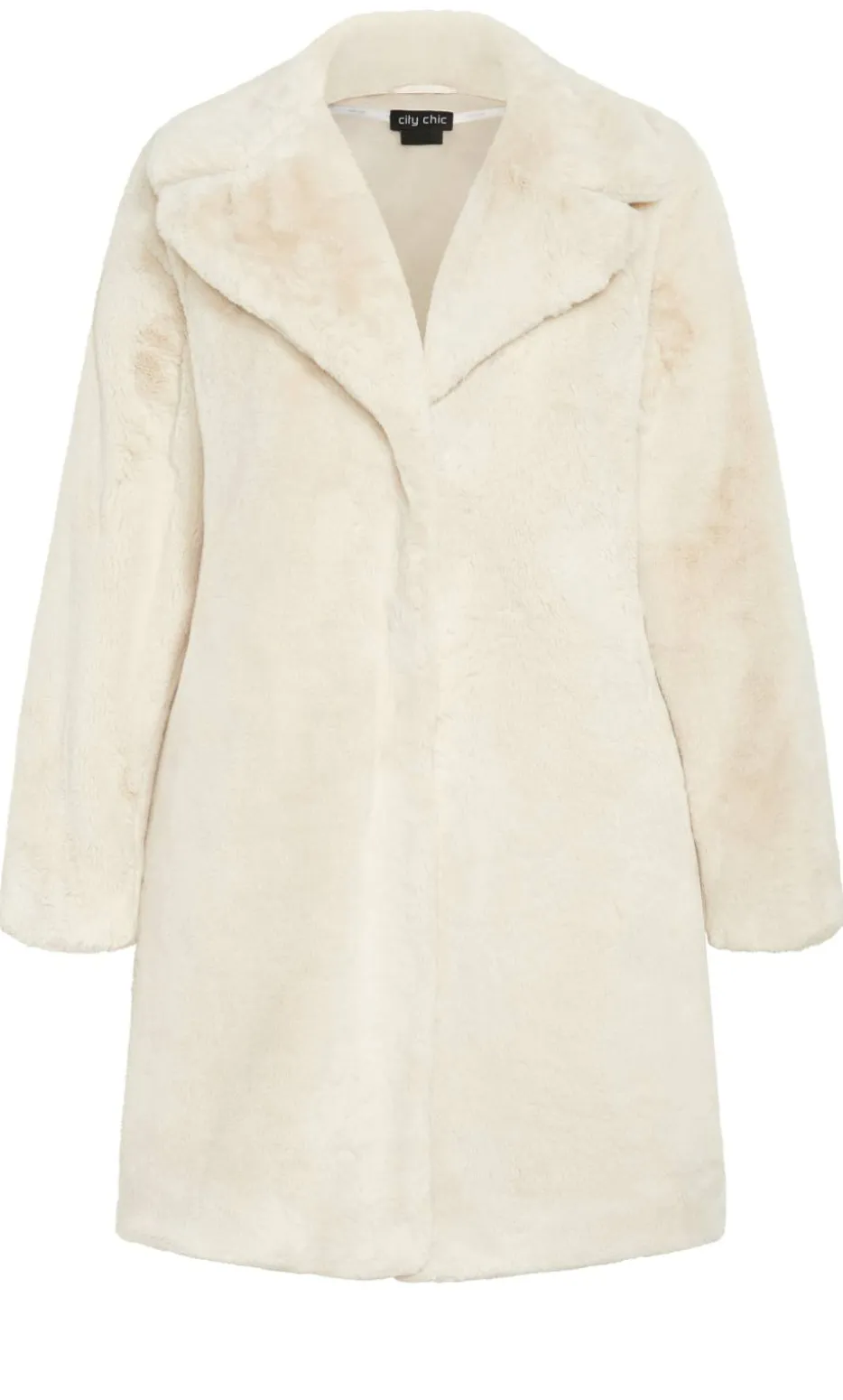 Remi Faux Fur Coat - cream