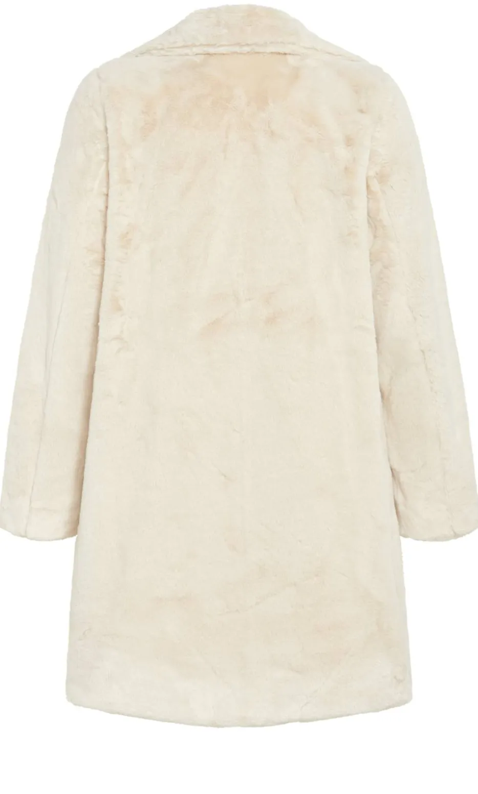 Remi Faux Fur Coat - cream