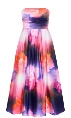 Rosalee Sleeveless Print Maxi Dress - indigo multi