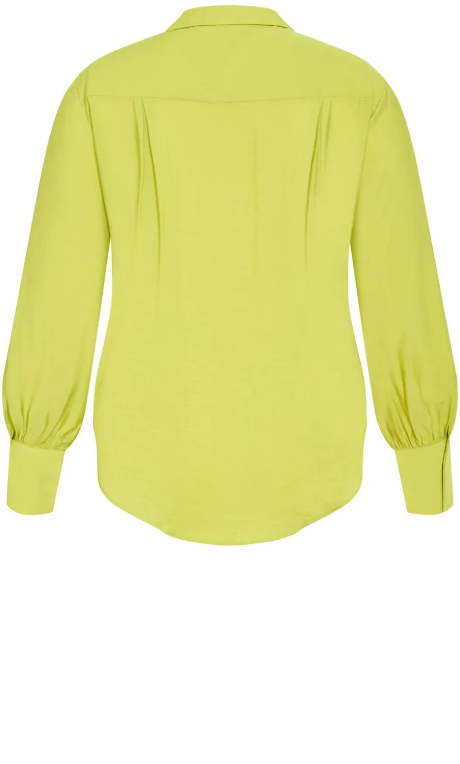 Rosa Tie Shirt - chartreuse