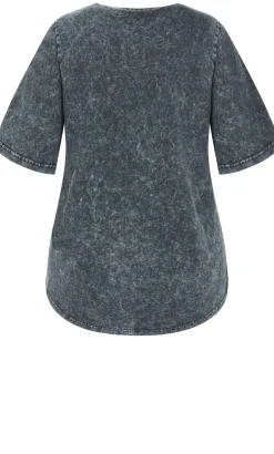 Ryan Arizona Print Tee - grey wash