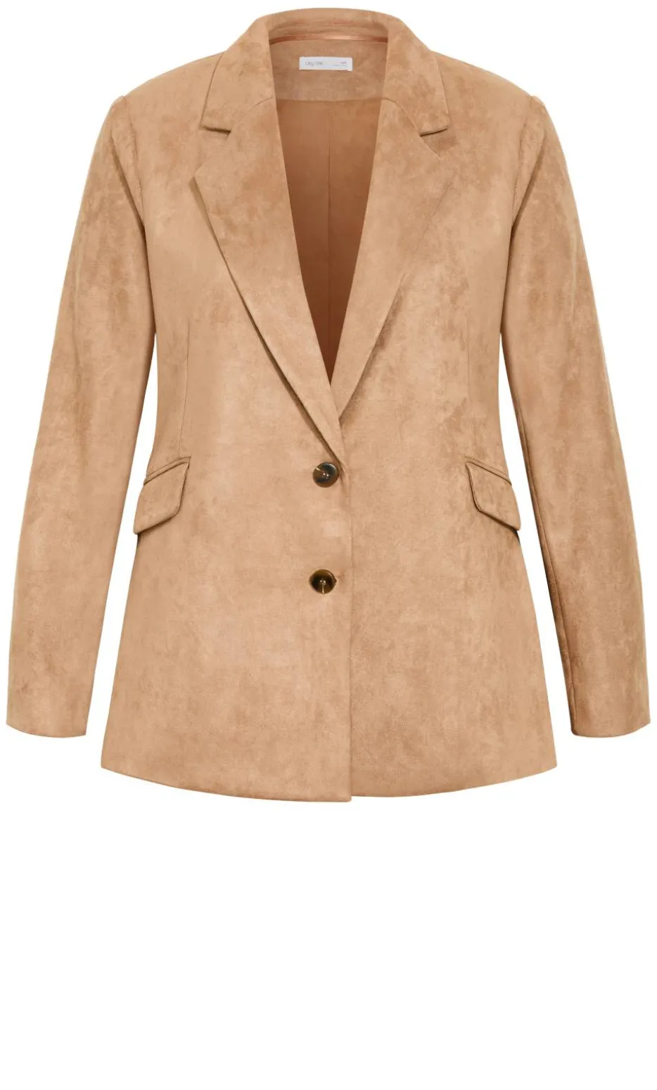 Sara Sueded Blazer - caramel