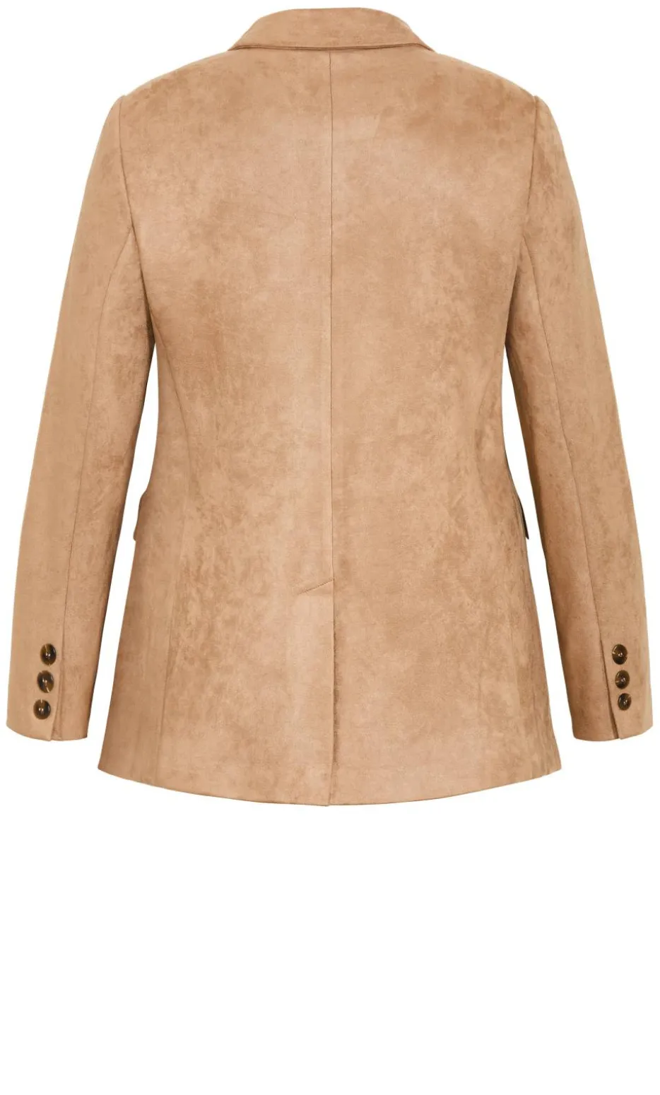 Sara Sueded Blazer - caramel