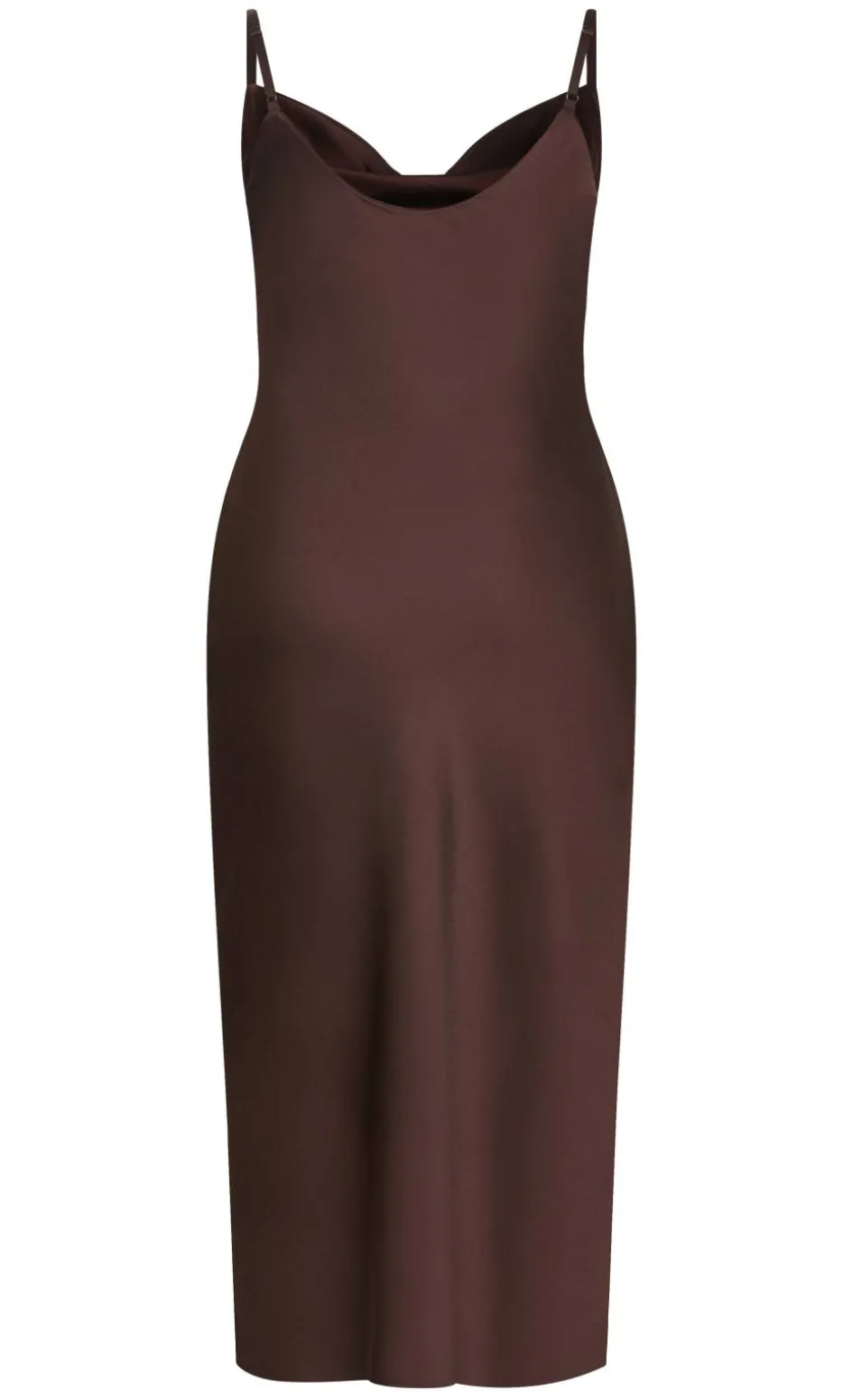 Satin Slip Dress - truffle