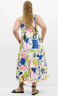Shani Print Maxi Dress - pink